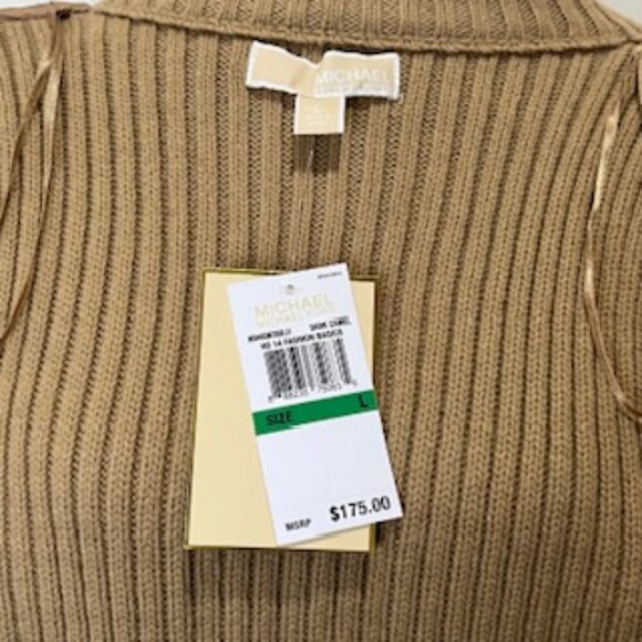 NEW Michael Kors Faux Fur And Sweater Knit Vest Zip Front Women’s‎ Sz Large NWT - Picture 7 of 14